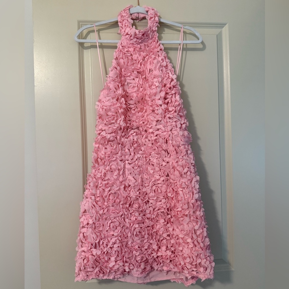 Selfie Leslie Blush Floral Bow Dress